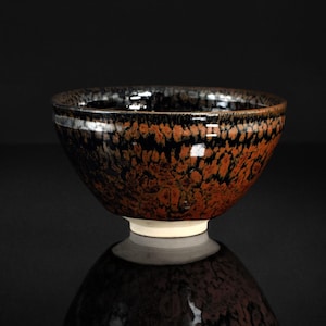 Un Chawan smaltato di Tenmoku (天目釉茶碗) – Morikazu Kimura