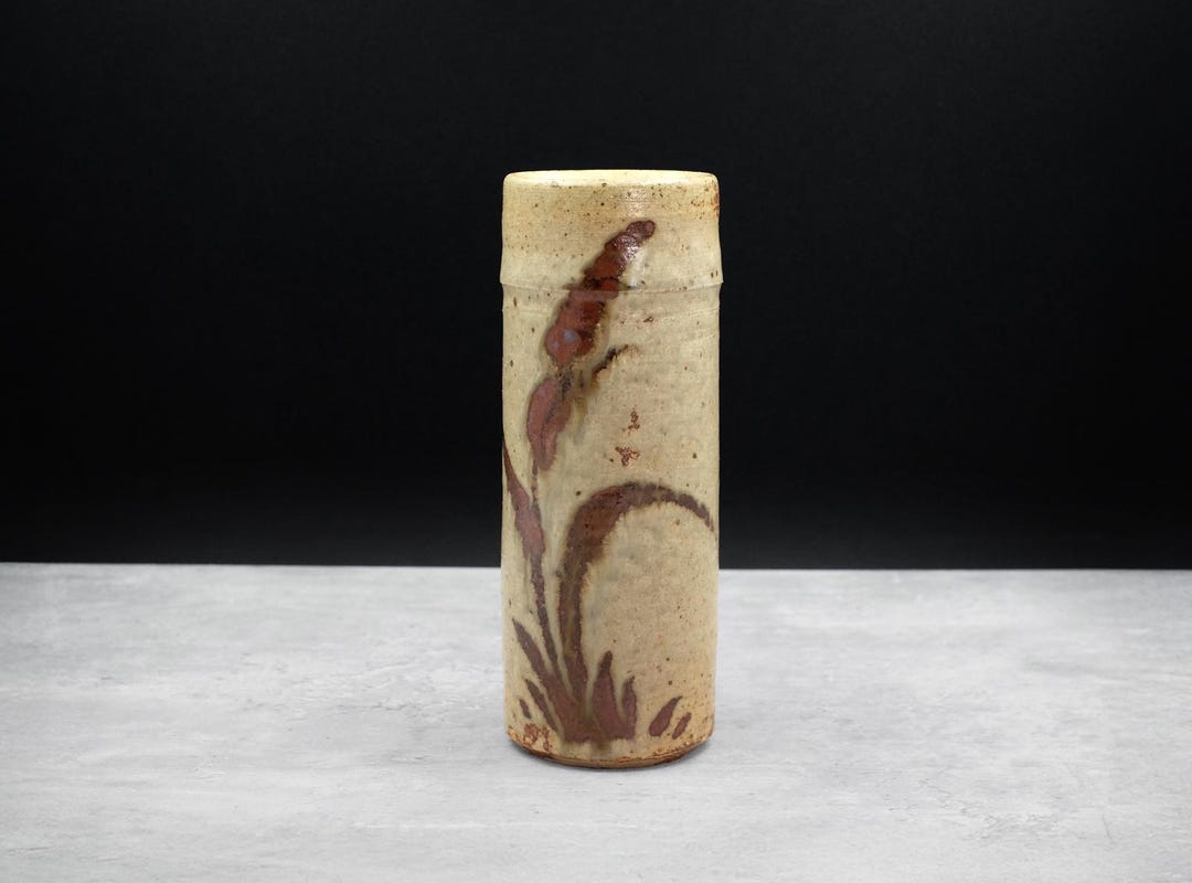 黄瀬戸花入 加藤幸三作 昭和～平成～令和 - Etsy 日本