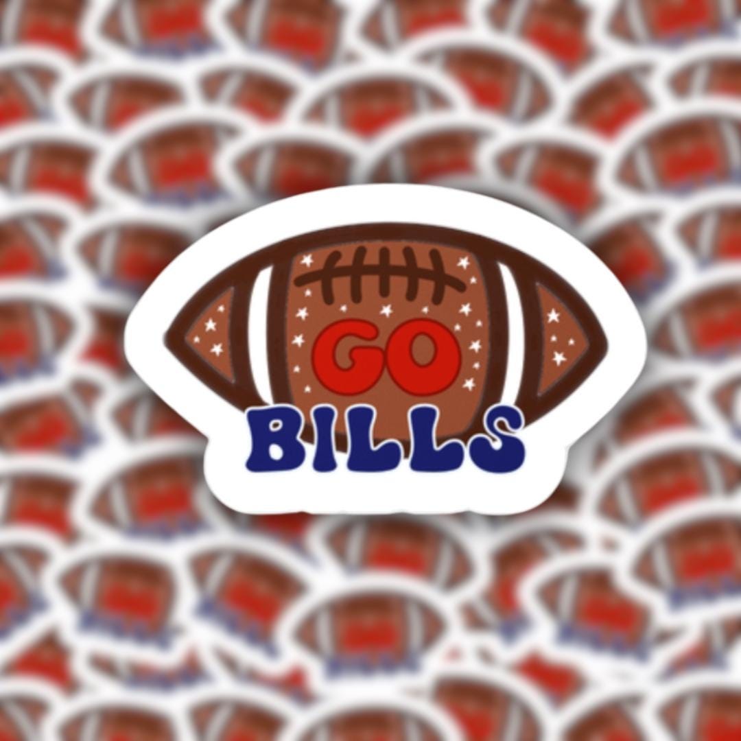 Go Bills Sticker - Buffalo Bills Football Sticker - Vinyl Sticker ...