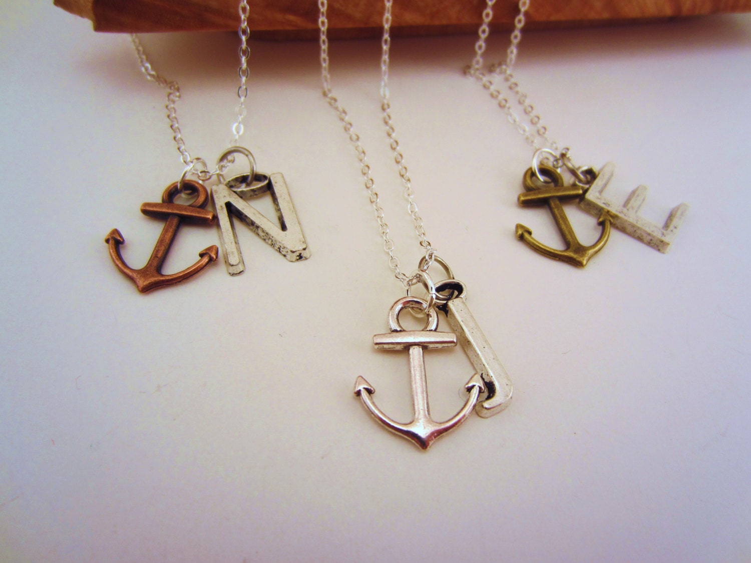 Best friend anchor necklace Clearance