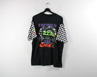 Camiseta de carreras de motos de nieve Arctic Cat: ropa de invierno retro vintage de los años 90, costura simple, camiseta con gráficos poco comunes