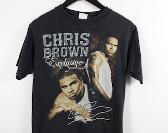Maglietta vintage del tour di Chris Brown - Maglietta rara da concerto, merchandising hip-hop