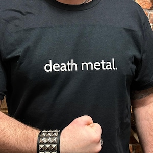 Death metal. - T-shirt minimaliste