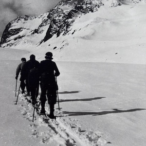vintage B&W photo &gt;winter is cold&lt;