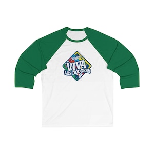 VIVA Los Dodgers Baseball Tee, Los Angeles Baseball Shirt, Unisex Raglan Tee, Baseball Fan Gift, Sports Team Shirt, Hispanic Pride