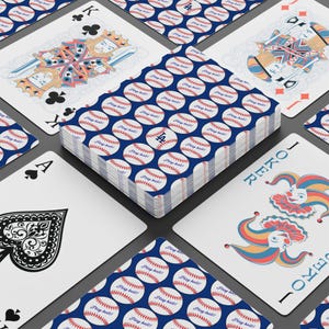 ポーカー トランプ、LA ドジャース プレイボール! トランプ、スポーツ カード デッキ、野球テーマ ゲーム デッキ、ファン記念品、MLB チーム コレクタブル