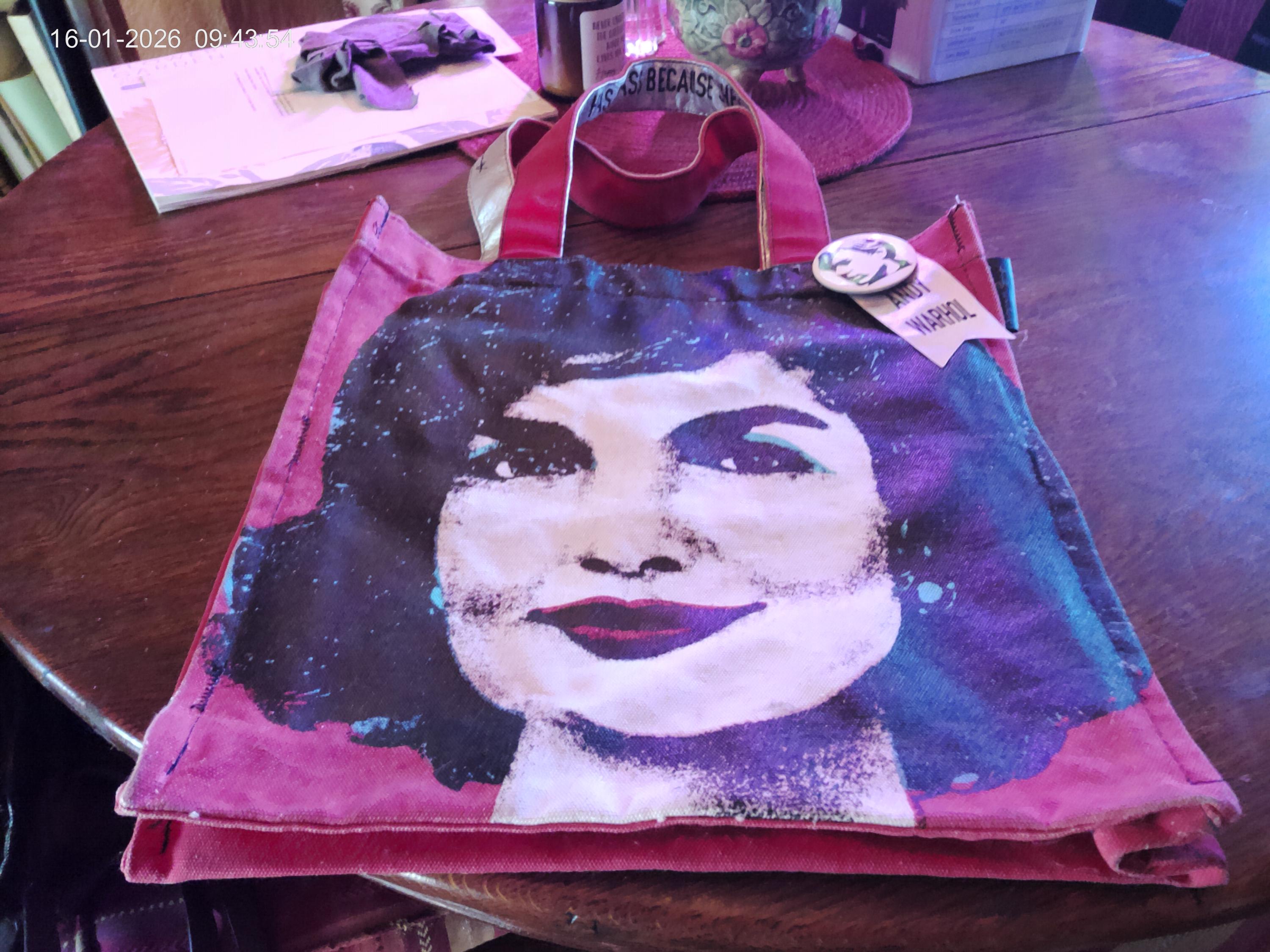 Vintage Andy Warhol Loop NYC Jackie Kennedy Canvas Tote. - Etsy