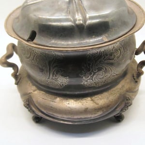 Vintage Eureka Silver Company Ornate Soup Tureen with Lid.