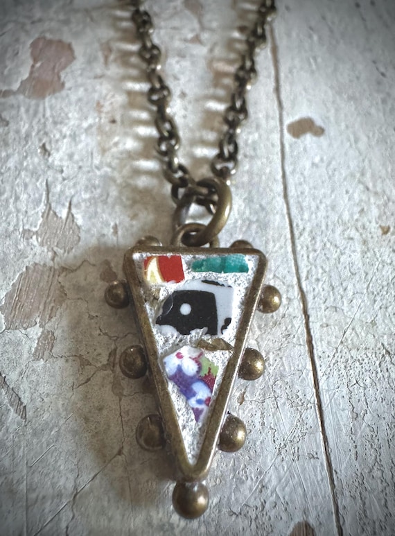 Art To Wear Miniature Mosaic Art Necklace