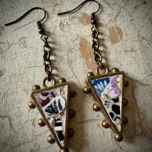 Art To Wear Miniature Mosaic Art Earrings