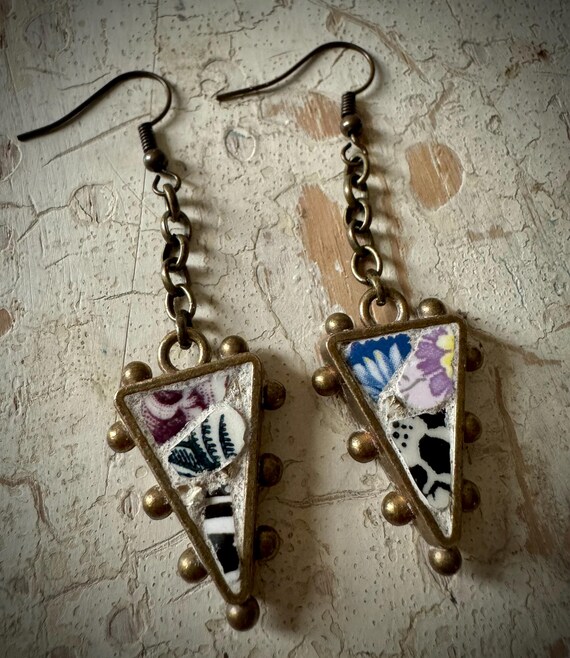 Art To Wear Miniature Mosaic Art Earrings