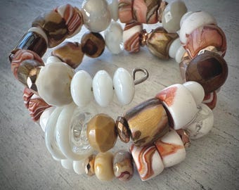 Spring “Wrap It” Bangle (earth tone)--just wrap it to wear it!