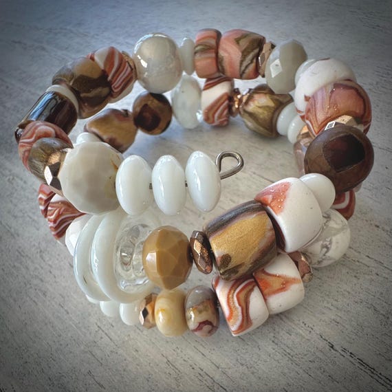 Spring “Wrap It” Bangle (earth tone)--just wrap it to wear it!