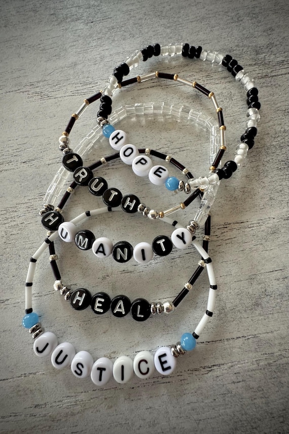 Coordinating Word Bracelets for Eric Hauser Remembrance Bracelets