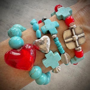 Southwest Stacker bracelets