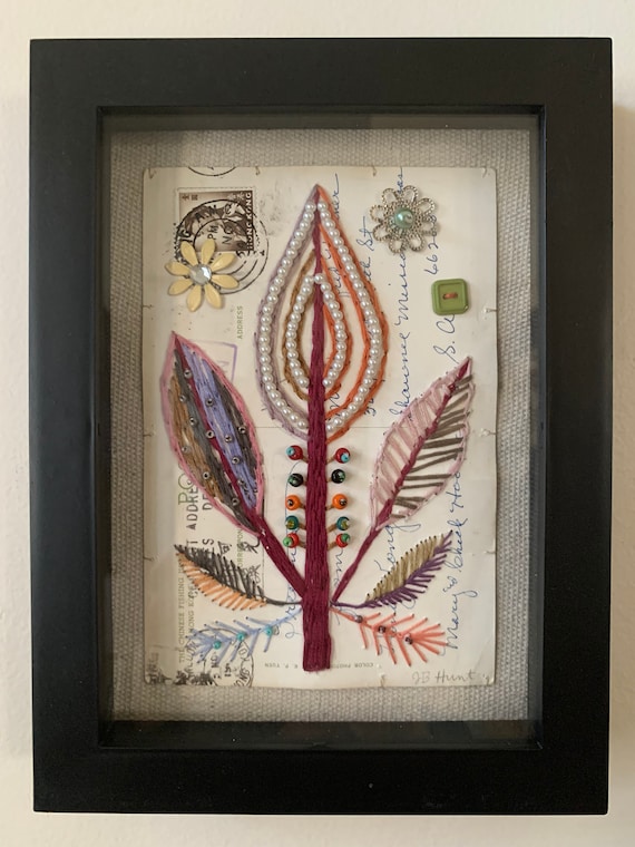 Framed Vintage Postcard Fine Art Collage