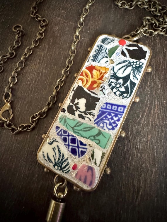 Art To Wear Miniature Mosaic Art Necklace