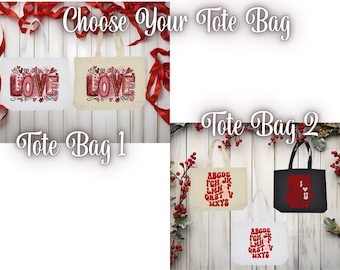Valentines Day Tote Bags, Valentines Day Bag, Valentine’s Day Gift, Love Day, Love Day Gift, Anniversary Gift, Matching Valentines Day Tote