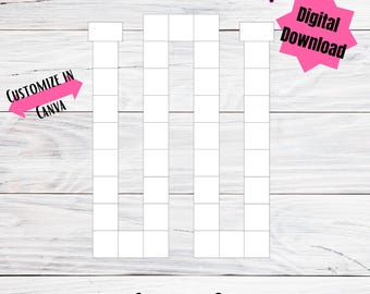 Sjabloon DIY-spelbord: aanpasbaar canva-ontwerp (digitale download)