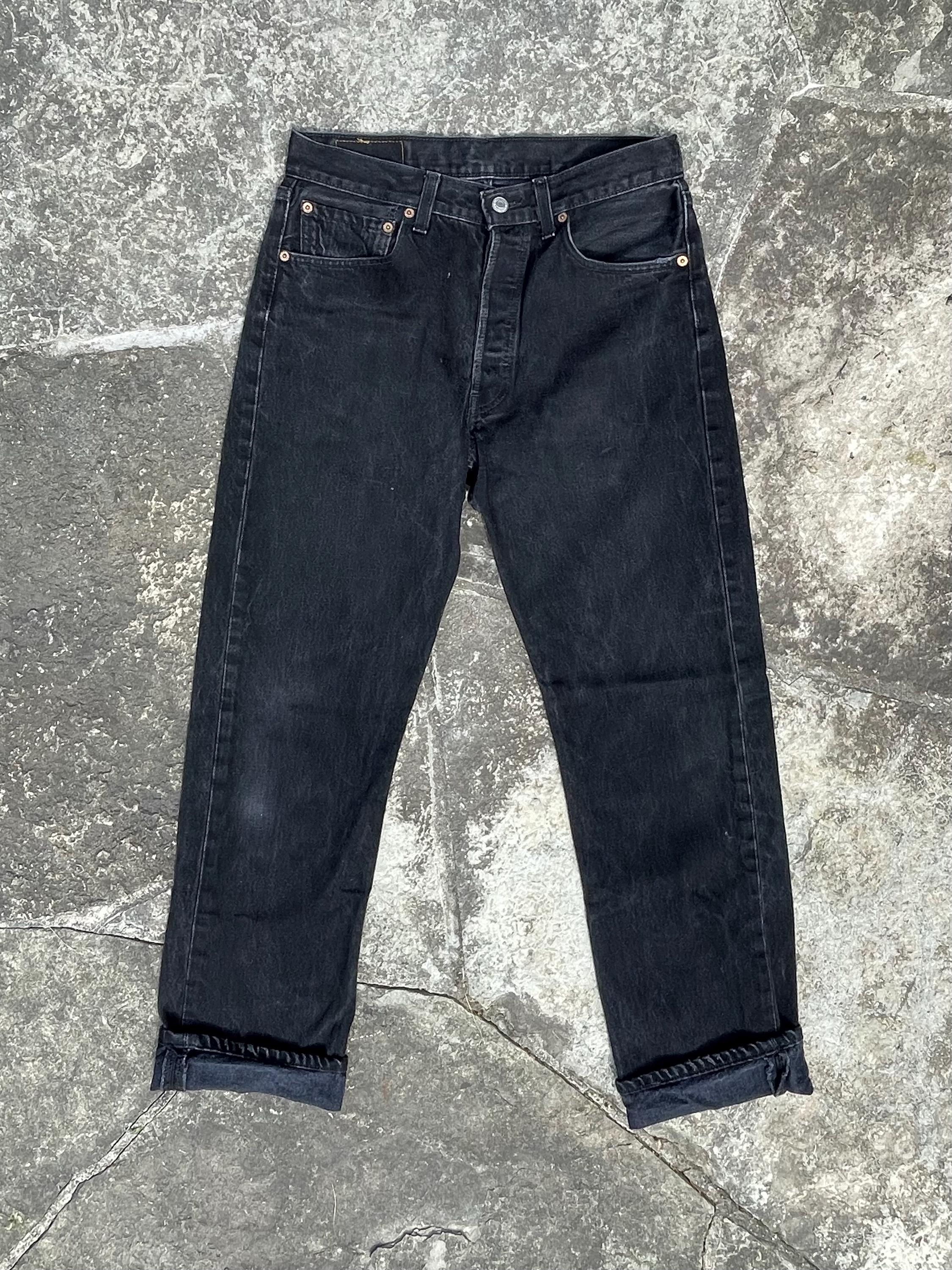 Vintage Black Levi 501s - Etsy Canada