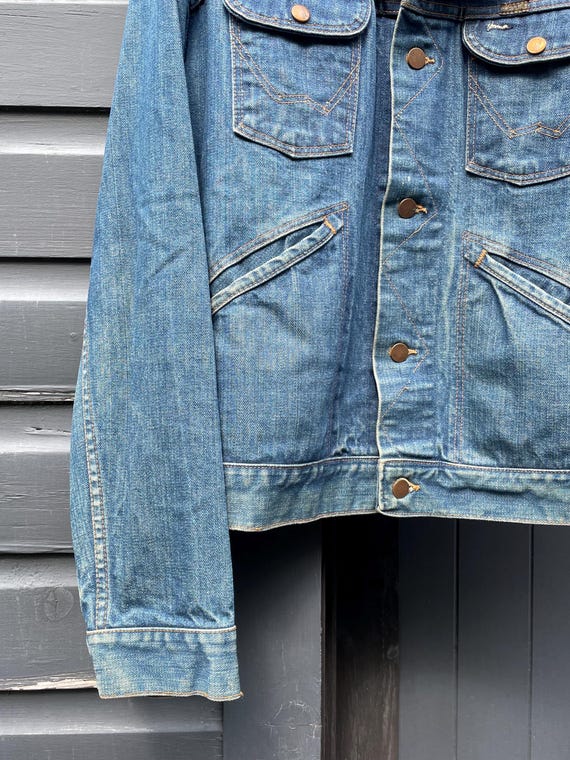 Vintage 1970s Wrangler Denim Jacket. Size L/M. Made in USA. - Etsy