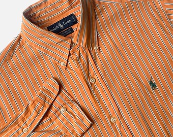90er Jahre Ralph Lauren Oxford Button Down Hemd. Grösse M/S