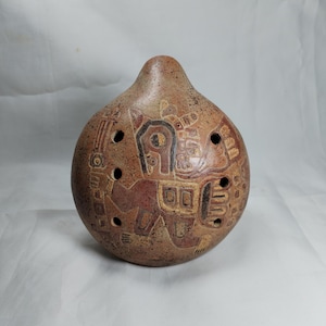 Inka Keramik Ocarina - Andinsk Kondorgud - Musikinstrument och Ritualstycke