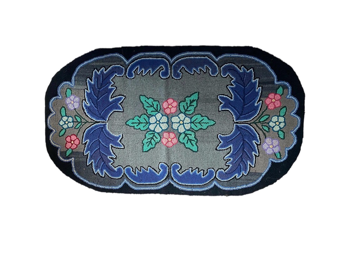 Amish Hooked Rug, Circa 1945 - Etsy