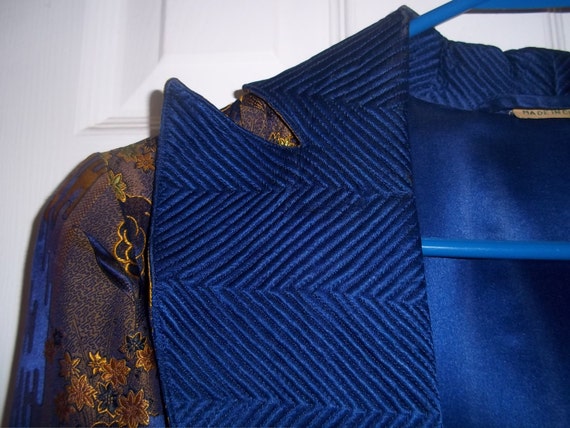 Brocaded, Silk, Quilted Chinese Robe, 1930s