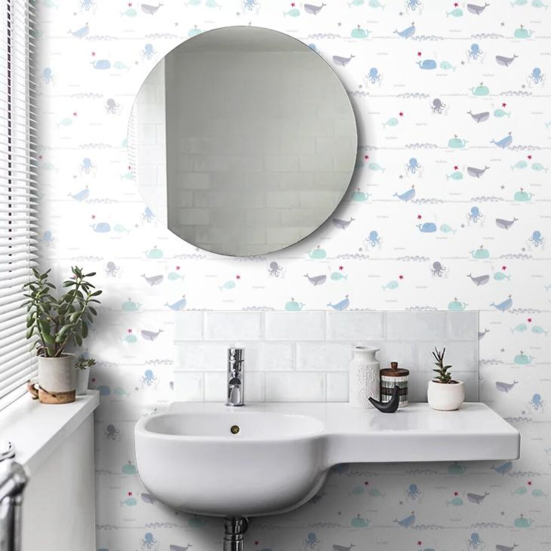 Wallpaper Vinyl Wallpaper Bathroom Wallpaper Animal Wallpaper Kids ...