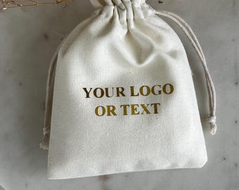 Custom Logo Canvas Cotton Pouch