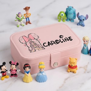 Disney Name Jewelry Box, Girls Jewelry Storage, Custom Minnie Mouse Box, Disney Trip Favor, Cute Jewellery Holder, Gift for Her, Easter Gift