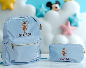 Custom Name Toy Story School Bag, Sheriff Woody Kid Backpack, Disney Lover School Bag, Kindergarten Student Cute Backpack, Kids Name Bookbag