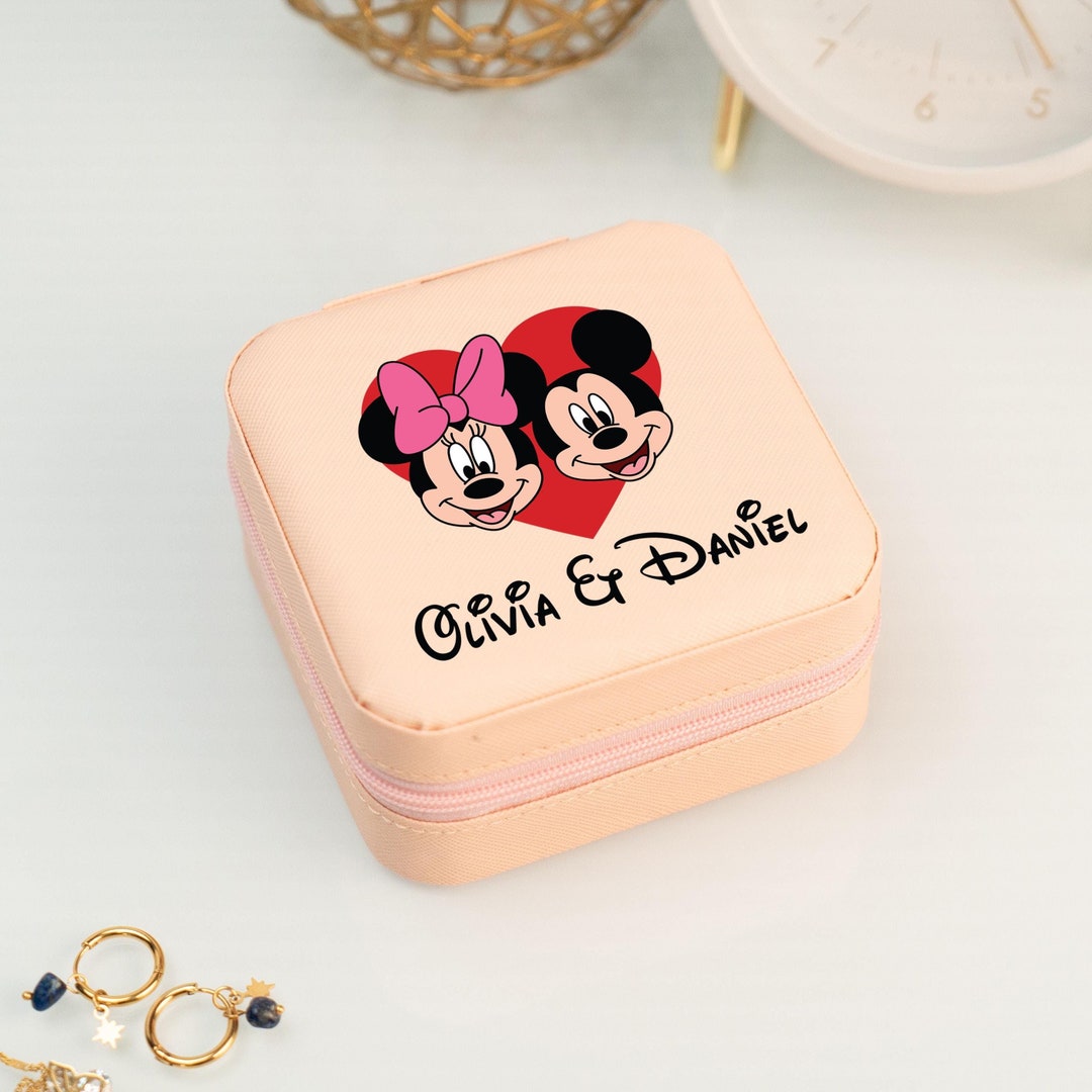 Mickey and Minnie Mouse Jewelry Box, Personalized Valentines Day Gift ...