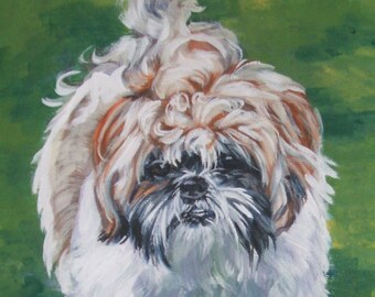 シーズー犬の絵画 - 6 x 6 x 1 1/2 - Etsy 日本