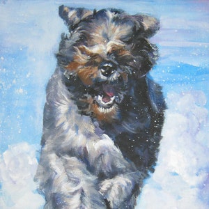 Bouvier Des Flandres Hundekunstdruck Von Lashepard Malerei Etsy
