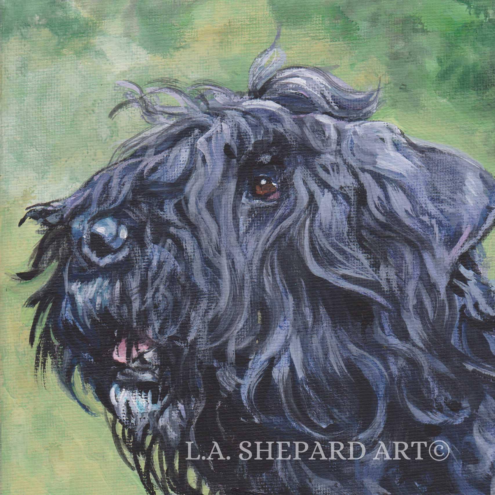 Bouvier Des Flandres, Dog Hanging Statue, Limited Edition, Artdog