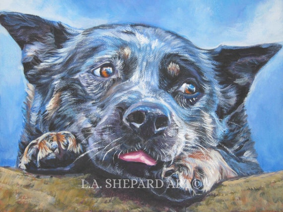 Blue dog artwork 2025