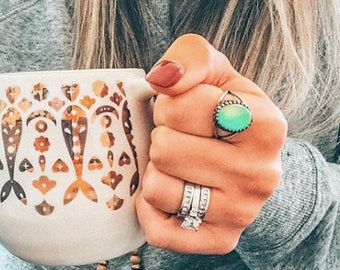 Bague d'humeur vintage en laiton : bijoux tendance rétro aux couleurs changeantes