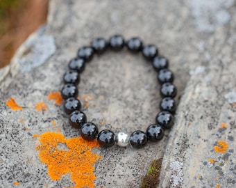 BLACK TOURMALINE | Chunky Meaningful Gemstone Bracelet