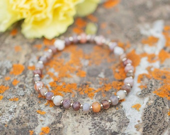 Botswana Agate |  Mini Gemstone Bracelet | Meaningful Gemstone Bracelet