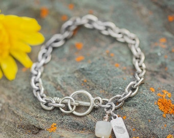 New Beginnings | Moonstone Chain Bracelet