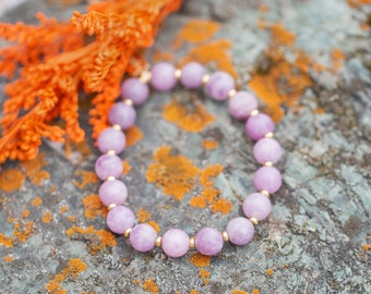 LEPIDOLITE | Meaningful Gemstone Bracelet |  Meaningful Gemstone Bracelet