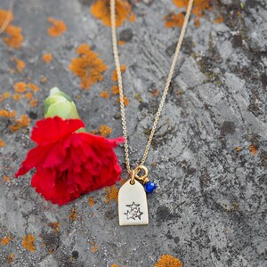 Star Cluster Dainty Gold Pendant