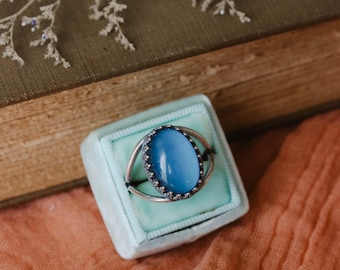 Sterling Silver Oval Mood Ring | Vintage Adjustable Jewelry