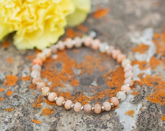 Sunstone |  Mini Gemstone Bracelet | Meaningful Gemstone Bracelet