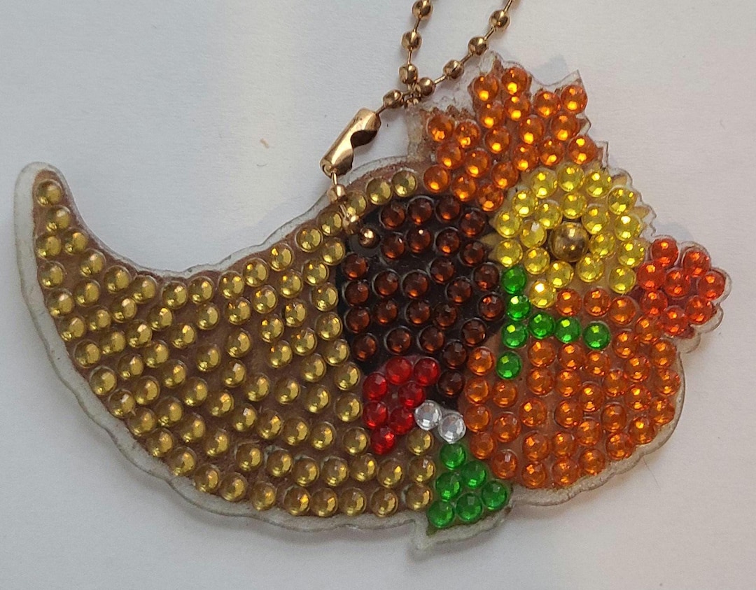 Handmade Fall Diamond Art Keychains - Etsy