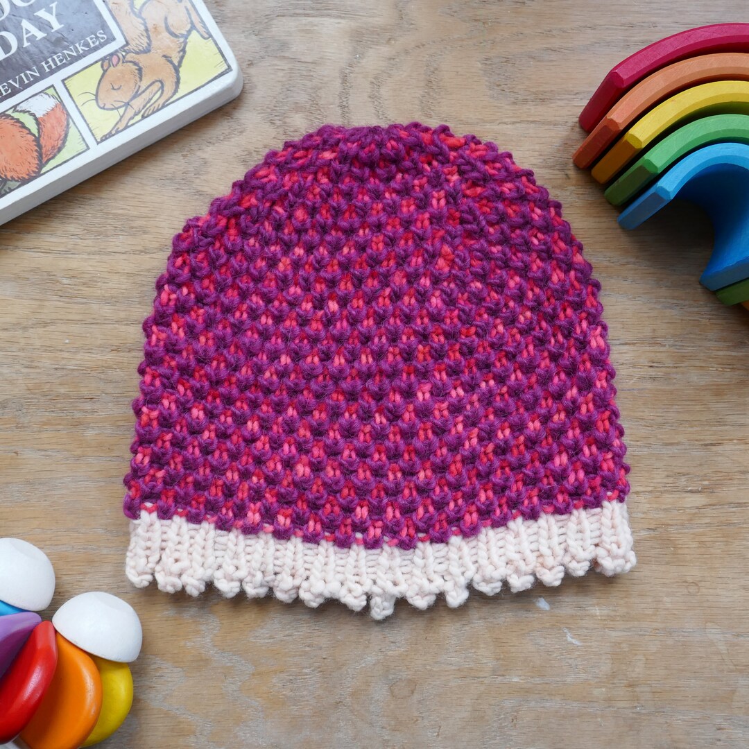 Knit Hat Pattern, PDF Instant Download Knitting Pattern, Cozy Knit Hat ...