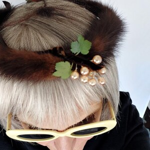 1950s Fur Halo Hat - Etsy display picture 2