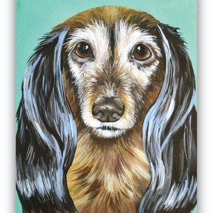 16x20 size canvas custom painted pet portrait sample on 16x20 canvas image 4